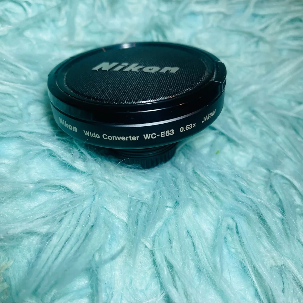 Nikon LC-ER1 Wide Converter Lens WC-E63 0.63x & LC Front/Back Caps